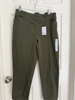 croft & barrow Olive Green Pull-On Knit Girls Pants